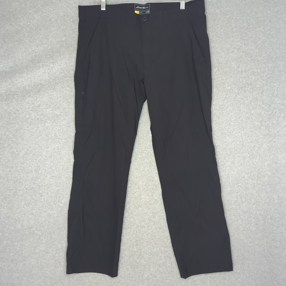 Eddie Bauer‎ Travex Mens 38x30 Black Performance Hiking Travel Pants